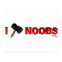 I Hammer Noobs - Gamer Gaming Video Games Post Card