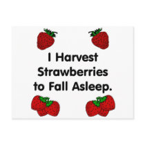 I harvest strawberries to fall asleep