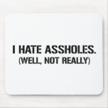 I HATE ASSHOLES. WELL, NOT REALLY