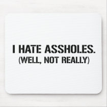 I HATE ASSHOLES. WELL, NOT REALLY