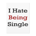 I Hate Being Single postcards