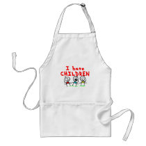 I hate children! apron