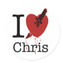 I Hate Chris Spoof I Love stickers