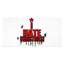 I Hate Christmas Customized Photo Card