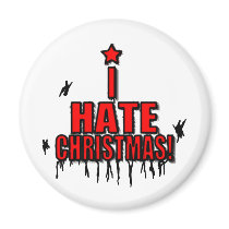 I Hate Christmas Fridge Magnet