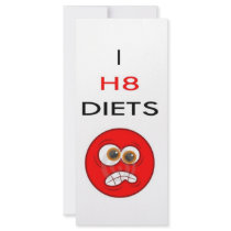I hate diets custom rack cards