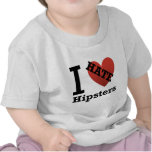I Hate Hipsters t-shirts
