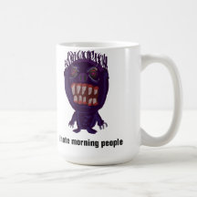I hate morning people monster morning mug