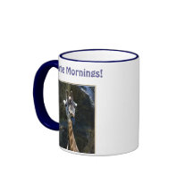 I Hate Mornings, Giraffe Sticking Tongue Out Mug