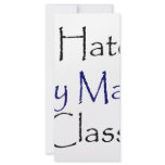 I Hate My Math Class rack cards
