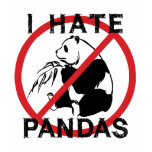I Hate Pandas t-shirts