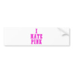 I Hate Pink bumper stickers