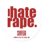 I Hate Rape Sticker