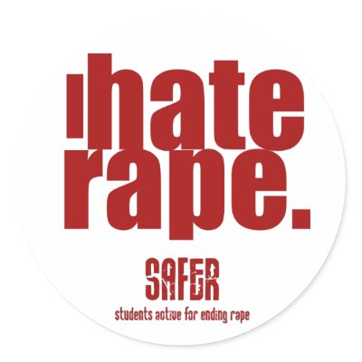 I Hate Rape Sticker by organizers