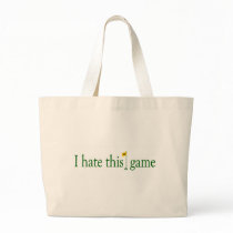 I Hate This Game Golf Canvas Bag