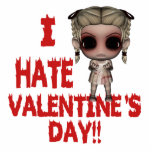 i hate valentines day emo punk girl photo sculptures