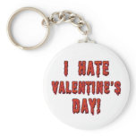 I Hate Valentine's Day keychains