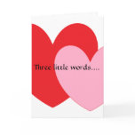 I hate you. cards