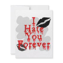 I Hate You Forever Custom Invitation
