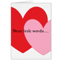 I hate you. greeting card