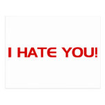 I HATE You Post Card