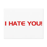 I HATE You postcards