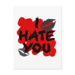i hate you postcards