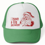 I have a big package, Santa Claus hats