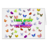 I have autism & I  like butterflies Cards