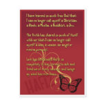 I have learned so much from God poem by Hafiz postcards