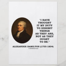 I Have Thought It My Duty To Exhibit Things Quote Flyer Design