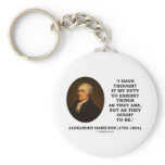 I Have Thought It My Duty To Exhibit Things Quote keychains
