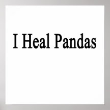 I Heal Pandas Poster