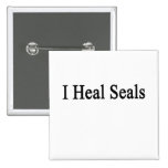 I Heal Seals Buttons