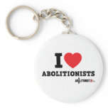I Heart Abolitionists Keychain