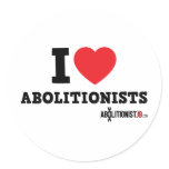 I Heart Abolitionists Stickers