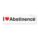 I Heart Abstinence bumper stickers