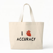 I Heart Accuracy Canvas Bags