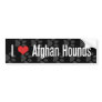 I (heart) Afghan Hounds Bumper Sticker