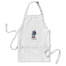 I heart African greys Apron