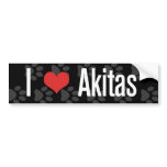I (heart) Akitas bumper stickers