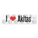 I (heart) Akitas bumper stickers
