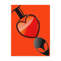 I *Heart* Aliens Postcard
