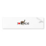 I "heart" alpacas bumper sticker
