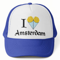 I Heart Amsterdam Trucker Hat