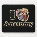 I heart Anatomy Science Super Geek Teacher mousepads