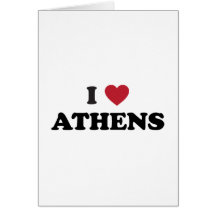 I Heart Athens Greece Greeting Card