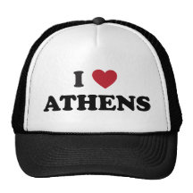 I Heart Athens Greece Trucker Hats