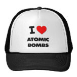 I Heart Atomic Bombs Mesh Hats