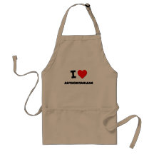 I Heart Authoritarians Aprons